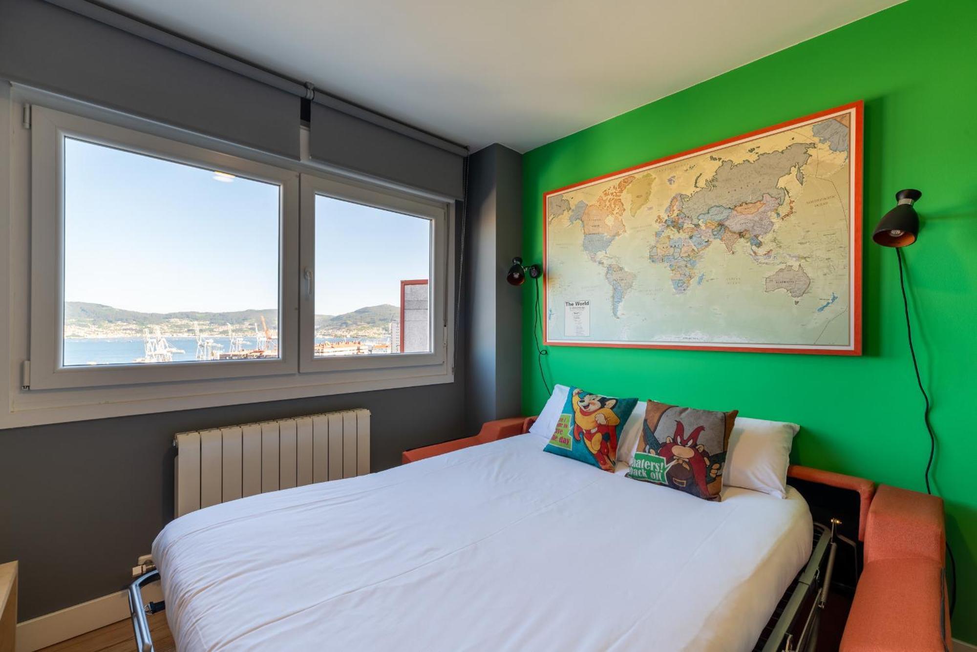 Apartamento Vistas Ria Con Parking Vigo Bagian luar foto